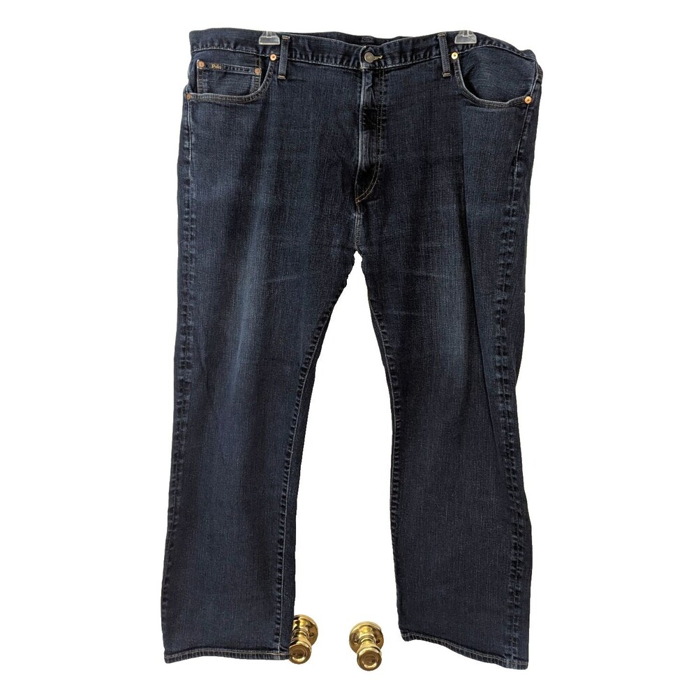 Polo Ralph Lauren Hampton Relaxed Straight Men's Jeans 46x30 Blue Medium